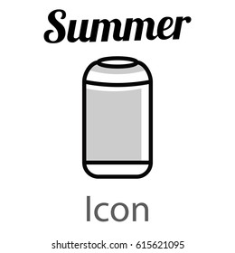 Summer ice tea icon
