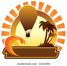 Summer icon - balloon