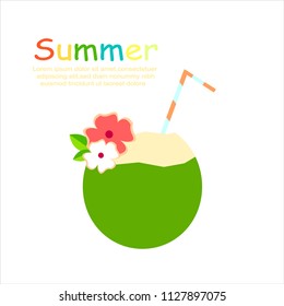 summer icon coconut palm
