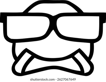 summer icon file vector outline
