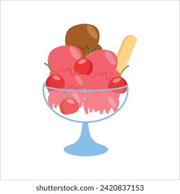 Sommersymbol-Eis, Vektorgrafik