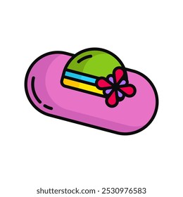 Ilustración de icono de verano. Activo de elemento de icono de verano
