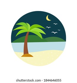 Icono de verano aislar sobre fondo blanco.