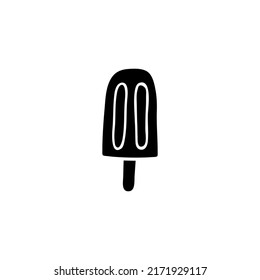 Icono de verano aislado en fondo blanco