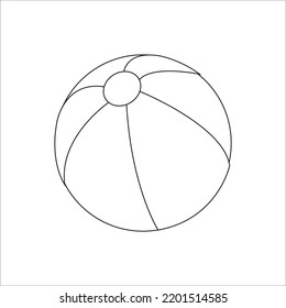 ilustración de vector de línea de icono de verano
