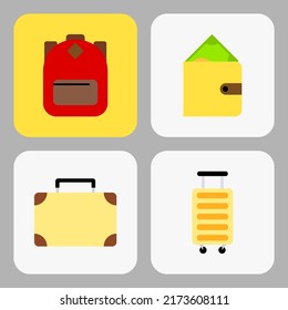 summer icon. outdoors. summer vacation in tropical country