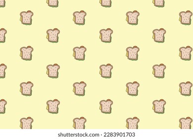 Summer Icon Pattern with Pastel Color Background