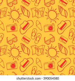 Summer Icon Pattern Seamless