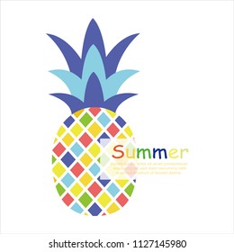 summer icon pineapple