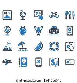 Summer Icon Set - 2 (Blue Series)