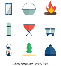 Summer icon set