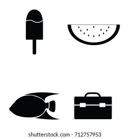 summer icon set