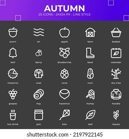 Summer icon set with black color