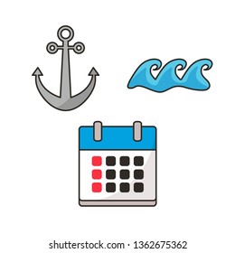 Summer Icon Set Design