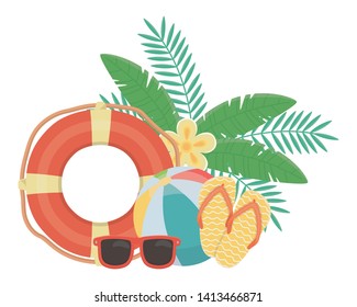 Summer icon set design vector illustration