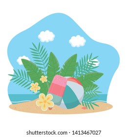 Summer icon set design vector illustration