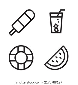 summer icon, simple design, EPS10