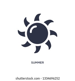 summer icon. Simple element illustration from meteorology concept. summer editable symbol design on white background. Can be use for web and mobile.