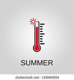 Summer icon. Summer symbol. Flat design. Stock - Vector illustration