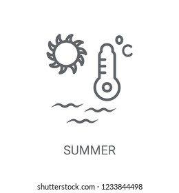 Summer icon. Trendy Summer logo concept on white background from Weather collection. Suitable for use on web apps, mobile apps and print media.