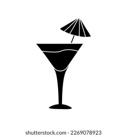 Sommersymbol, Vektorgrafik. Strandgrafik-Schild. Urlaubssymbol oder -logo.