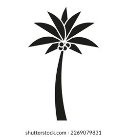 Summer icon vector. Beach illustration sign. Vacation symbol or logo.