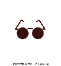 summer icon vector concept, sunglasses icon design illustration, flat design vector, sign or symbol for app and web design.