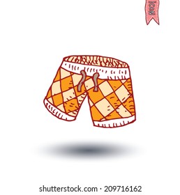 Summer icon, vector illustration.