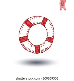 Summer icon, vector illustration.