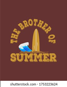 EL DISEÑO DE ILUSTRACIÓN DEL VECTOR DE ICONOS DE VERANO SE PUEDE IMPRIMIR PARA LA CAMISETA