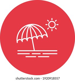 Summer Icon vector image. Can be used for Summer and Holidays. Suitable for mobile apps, web apps and print media.