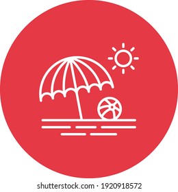 Summer Icon vector image. Can be used for Summer and Holidays. Suitable for mobile apps, web apps and print media.