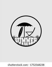 SUMMER ICON VECTOR LOGO DESIGN