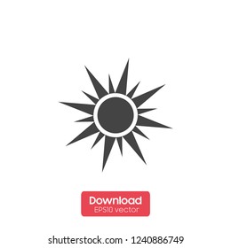 summer icon vector sun