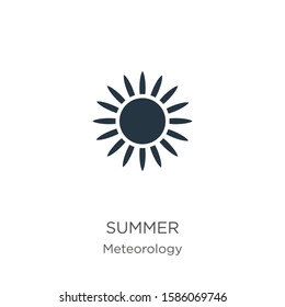 Summer icon vector. Trendy flat summer icon from meteorology collection isolated on white background. Vector illustration can be used for web and mobile graphic design, logo, eps10