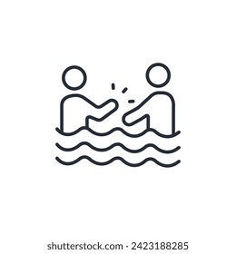 Icono de verano. vector.Curso editable.Signo de estilo lineal para uso de diseño web,logotipo.Ilustración de símbolo.