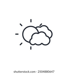 Summer icon. vector.Editable stroke.linear style sign for use web design,logo.Symbol illustration.