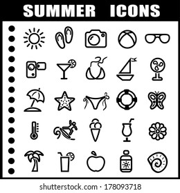 Summer icons 