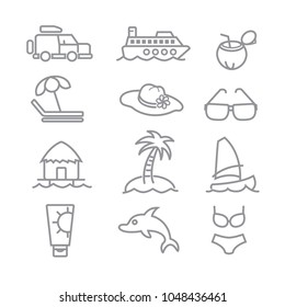 Summer Icons and Beach Icons
