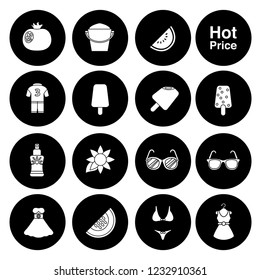 Summer Icons, beach and Summer icons set - travel for vacation sign and symbols - holiday illustrations