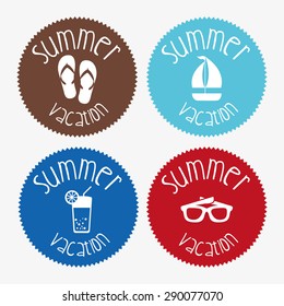 summer icons design, vector illustration eps10 graphic 