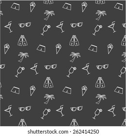 Summer icons pattern