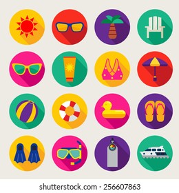 Summer Icons Set