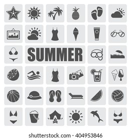 SUMMER Icons Set