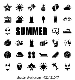 SUMMER icons set