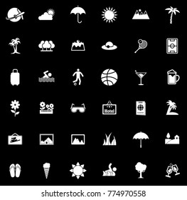 Summer icons set