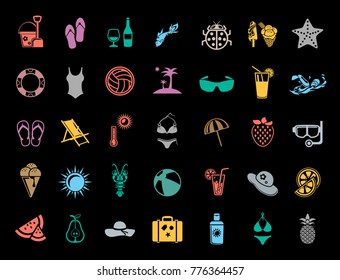 Summer Icons set