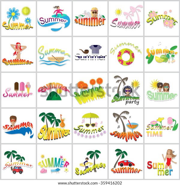 Summer\
Icons Set: Vector Illustration, Graphic Design. Collection Of\
Colorful Icons. For Web, Websites, Print, Presentation Templates,\
Mobile Applications And Promotional\
Materials