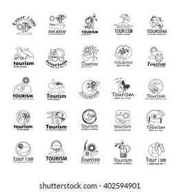 Summer Icons Set-Isolated On White Background.Vector Illustration,Graphic Design.Vacation Icons.Flat Sign, Thin Line, Traveling Concept