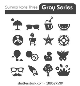 Summer Icons Two gray series Three